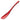 Todai Aluminium Ice Cream Spoon 15Cm Red