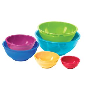 Today Oggi 6 - Piece Melamine Mixing Bowl Set Assorted Color From Japan