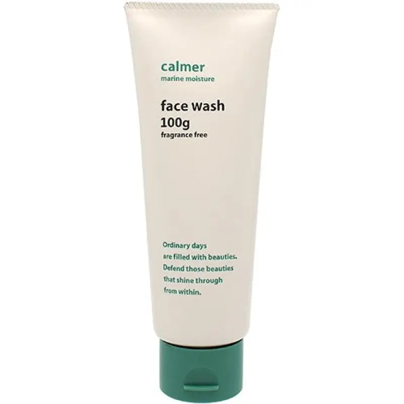 Tokyu Hands Calmer Marine Moisture Face Wash Fragrance-Free 100g - Japanese Skincare