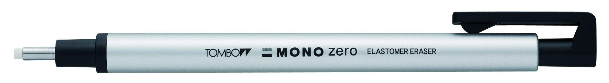 Tombow Japan Pencil Holder Eraser Monozero Round Silver Eh - Kur04