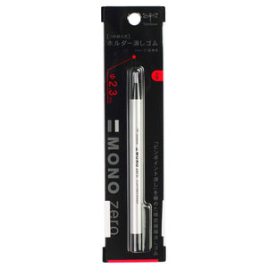 Tombow Japan Pencil Holder Eraser Monozero Round Silver Eh - Kur04