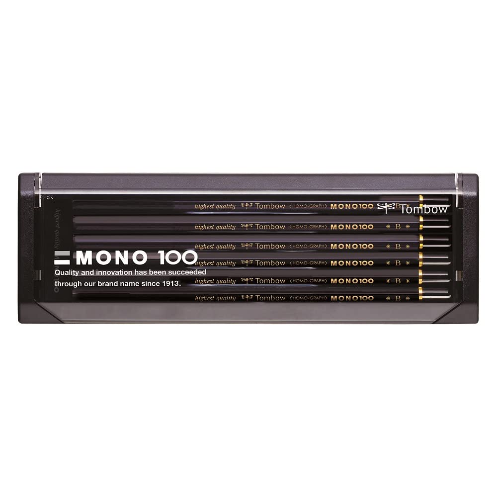 Tombow Pencil Mono 100B Japan - Dozen Pack - Mono - 100B