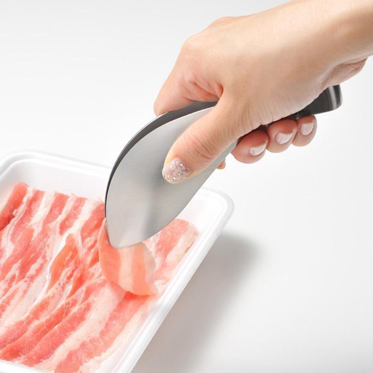 Close-up of Leye Yubisaki Stainless Steel Fingertip Tongs LS1505, 1 piece, featuring fingertip-fit design for better grip.