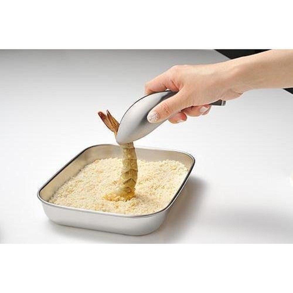 Leye Yubisaki Stainless Steel Fingertip Tongs LS1505 in compact size, ergonomic design, perfect for serving and plating.