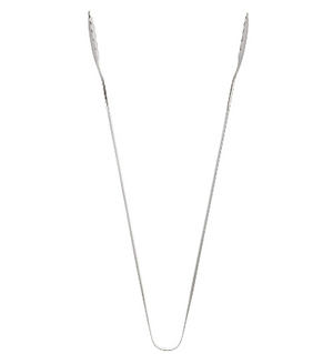 210mm Todai Stainless Steel Tongs with slim grip, offering easy handling for cooking enthusiasts.