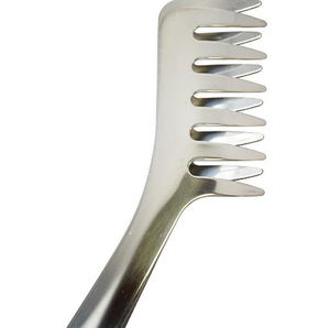 240mm Spaghetti Tongs with stainless steel serrated tips offering stable serving for home cooks