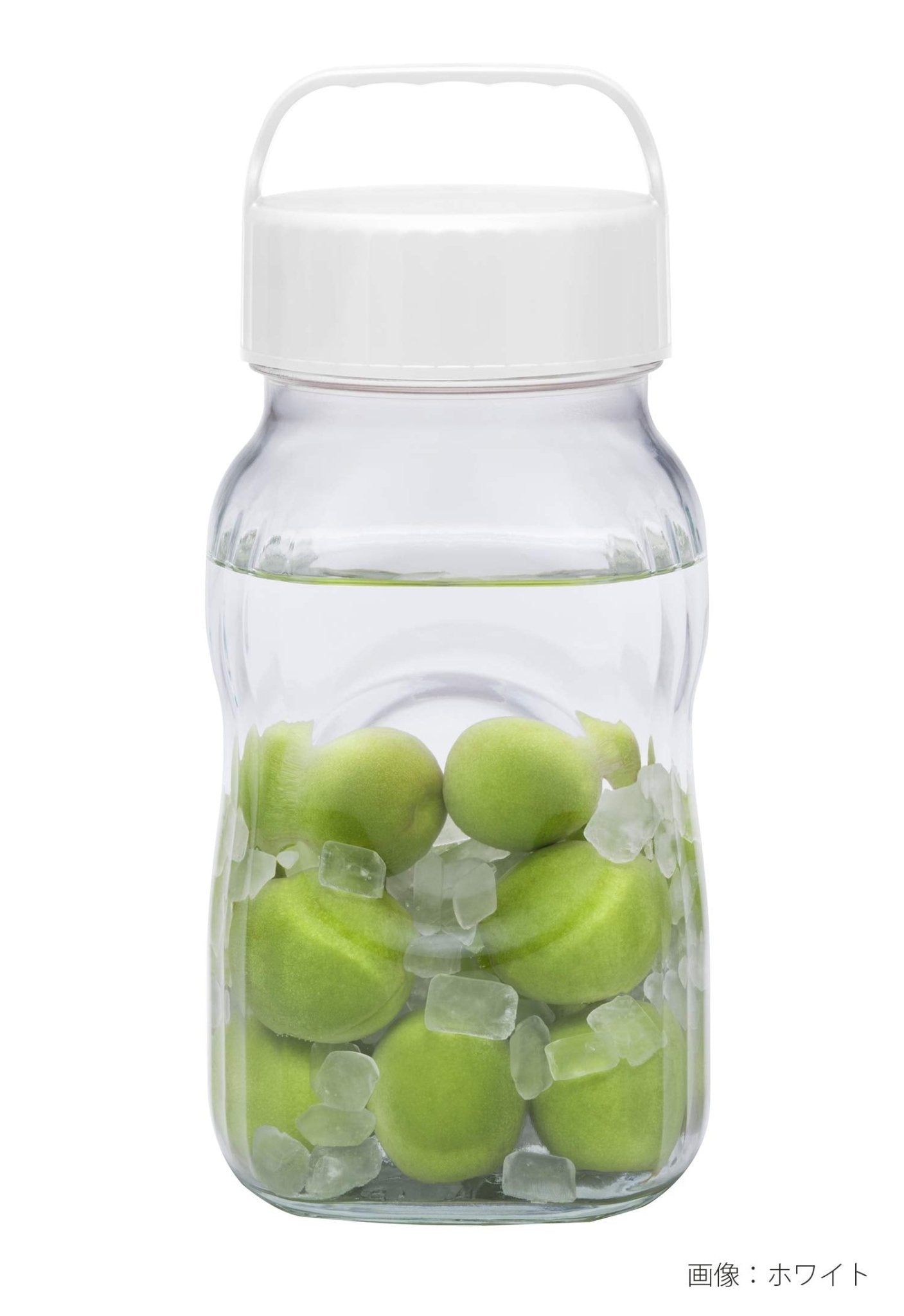 Toyo Sasaki Glass Japan Fruit Syrup Bottle 1500Ml Olive Green Storage Container W/ Bookmark I - 77860 - Og - Jan - S