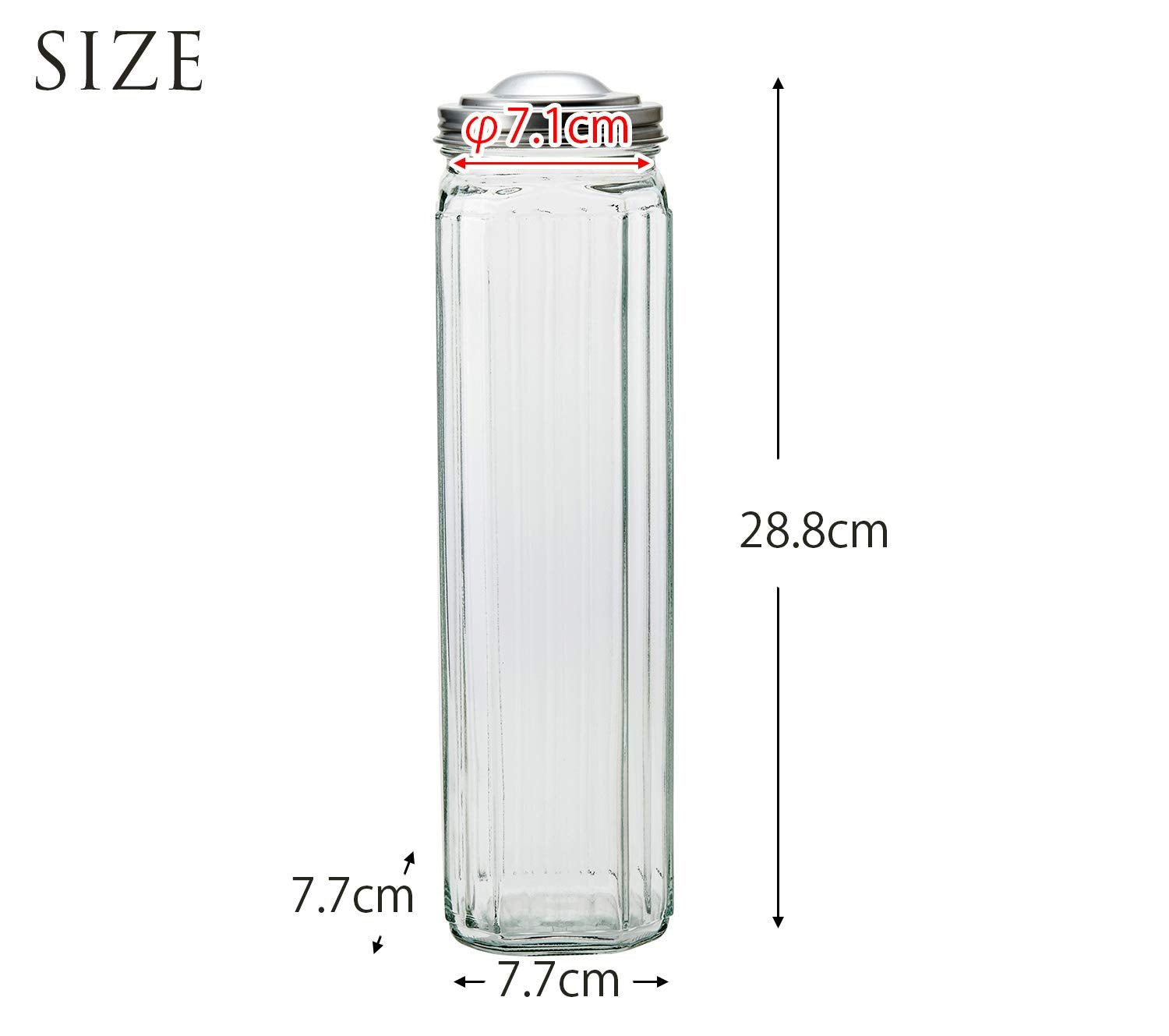 Toyo Sasaki Glass Pasta Storage Case Made In Japan Sgi - 15 - N