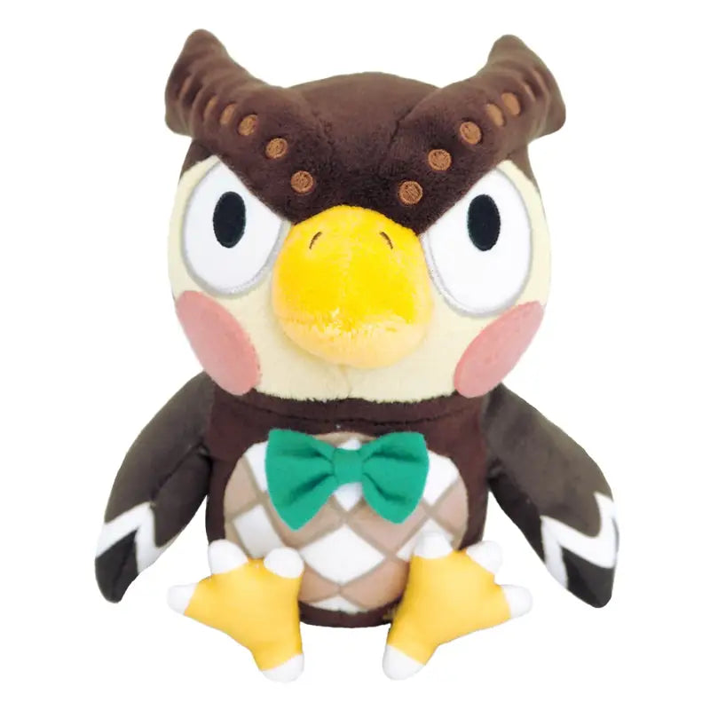 SAN-EI Animal Crossing Plush Doll Blathers S, soft design, ideal for collection and display
