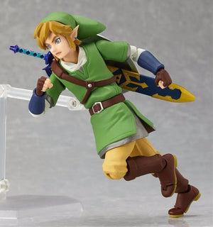 Figma 153 The Legend Of Zelda Skyward Sword Link Figure in 140mm, shield included, perfect for posing