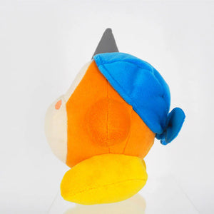 Close-up of Sanei Boeki Kirby All Star Collection Bandana Waddledi (S) Buy Plush Toy In Japan, 17cm, featuring bandana accessory for display appeal