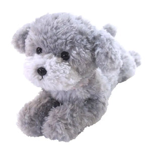 SUNLEMON Hiza Wanko Plush Doll Toy Poodle Gray Tjn, lap-sized, soft plush design, ideal for cuddling and display