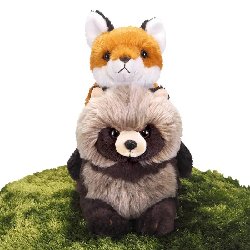 Knee-sized SUNLEMON Plush Doll Knee Tanuki M with hypoallergenic filling, offering gentle comfort for daily use