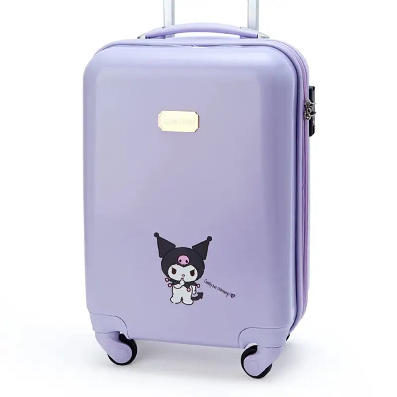 29L SANRIO Suitcase Carrying Bag Kuromi, TSA lock, designed for Sanrio fans