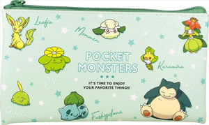 TS Factory Flat Multi Pouch Colors Pokemon Green 1.5 X 19 10.5 Cm Pm-5533575Gr