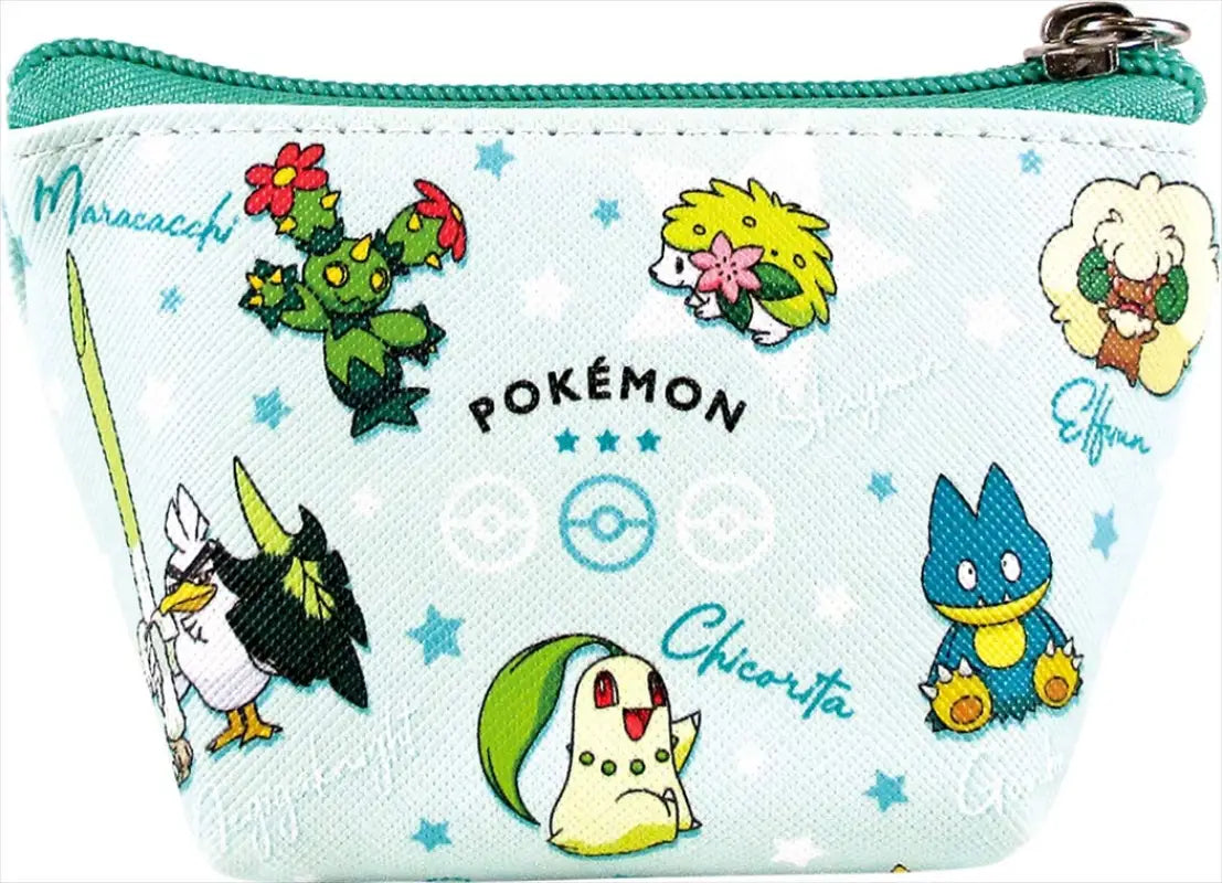 T’S FACTORY Pokemon Triangle Mini Pouch Colors Green