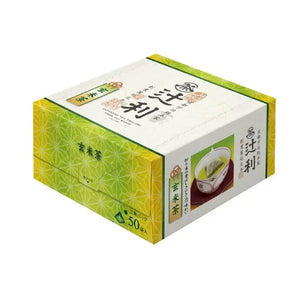 Tsujiri Genmaicha Brown Rice Tea 50 Triangle Bags - From Japan Food and Beverages