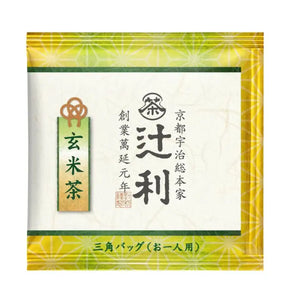Tsujiri Genmaicha Brown Rice Tea 50 Triangle Bags - From Japan Food and Beverages