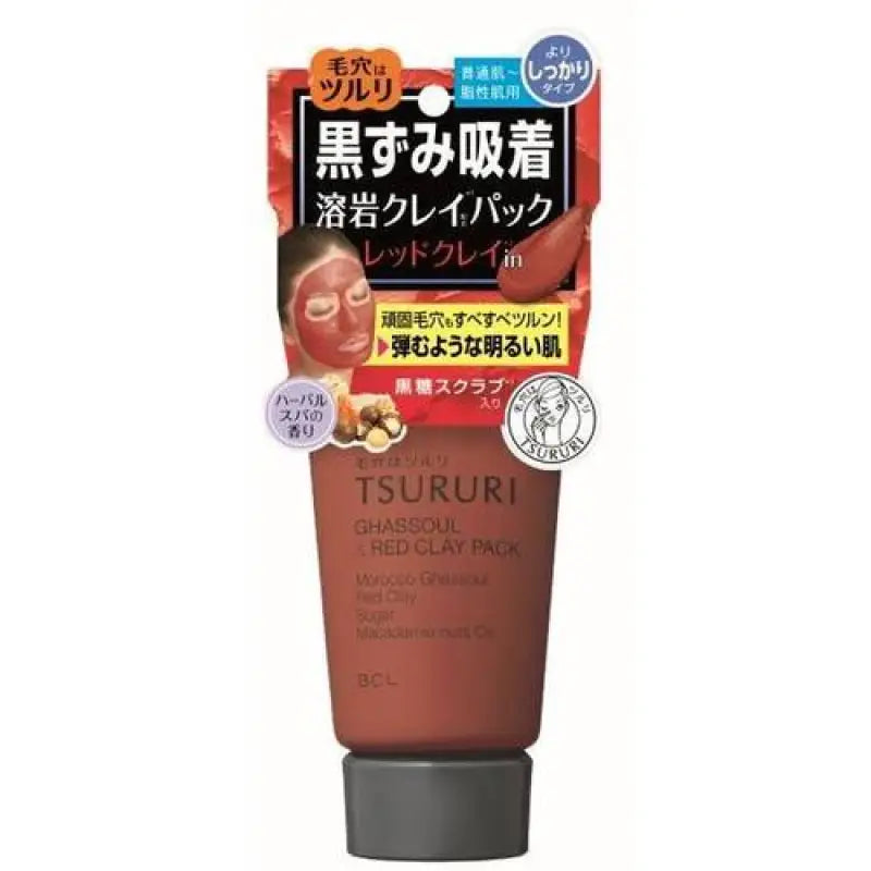 Tsururi Gasur Pack Red Plus Clay 150g - Skincare Products Made In Japan