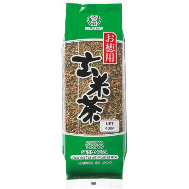 Ujinotsuyu Tokuyo Genmaicha Japanese Tea Bag 400g - With Roasted Rice Food and Beverages