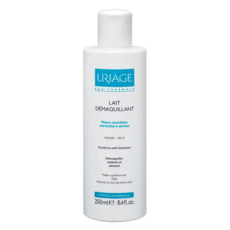 Uriage Eau Thermale Cleansing Makeup Remover Milk Normal To Dry Sensitive Skin 250ml - Skincare