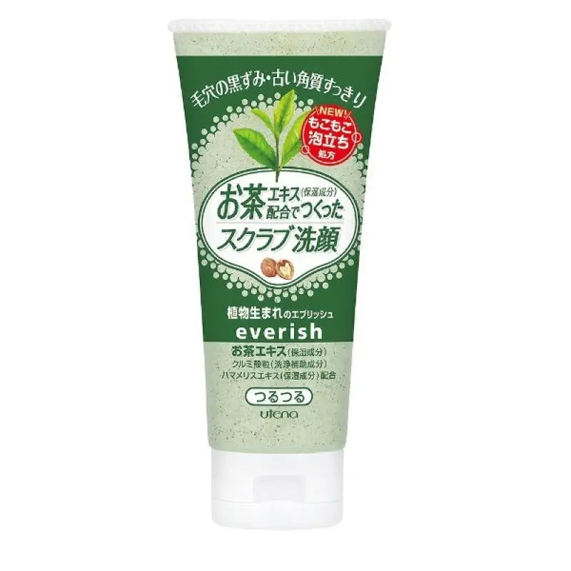 Utena Everich Scrub Wash Green Tea 130g - Gentle Exfoliating Face Srub Skincare