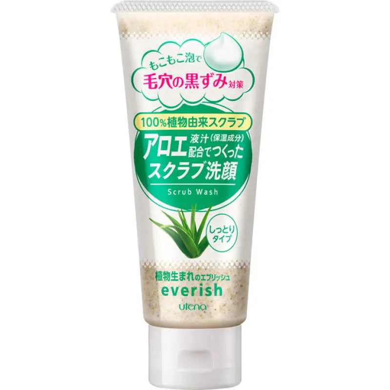 Utena Everish Aloe Extract Scrub Wash (135g) - Buy Japanese Facial Srub Skincare