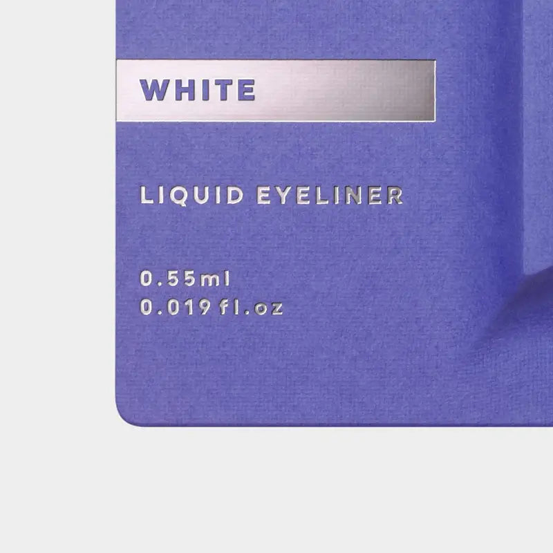 Uzu By Flowfushi Eye Opening Liner [White] Liquid Eyeliner Hot Water Off Alcohol Free Dye Hypoallergenic