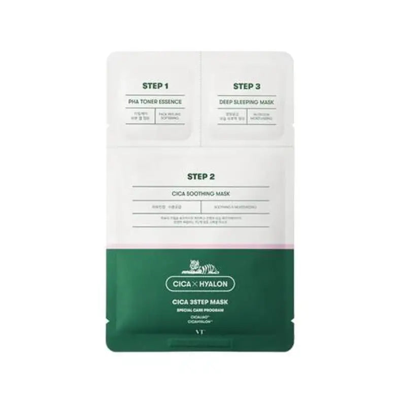Vt Cica Deer 3 Step Mask Pack 1 Sheet For Dry And Dull Skin - Japanese Lotion Must Have Skincare