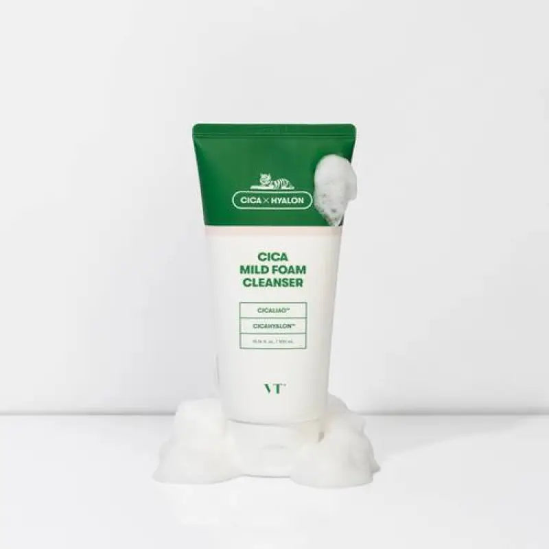 Vt Deer Mild Foam Cleanser Cica 300ml - Top Japanese Facial Wash For Sensitive Skin Skincare