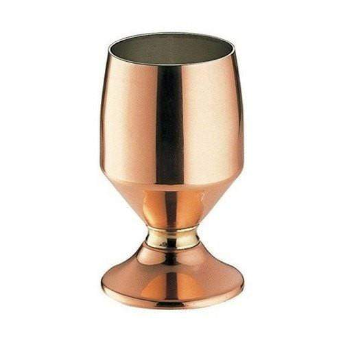 Wadasuke Seisakusho Copper 12Oz Goblet W/ Brass Ring 350Ml Japan (1 - Piece)