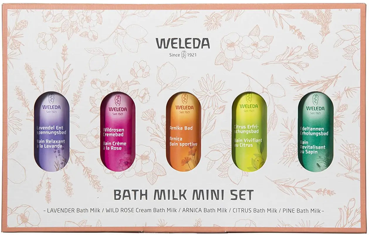 WELEDA Bath Milk Mini Set 5 Scents (20 ml) Each - Salt