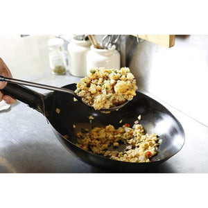 Summit Flat Bottom Japanese Wok with Handle 1.2mm, versatile design for gas, electric, or induction cooking.