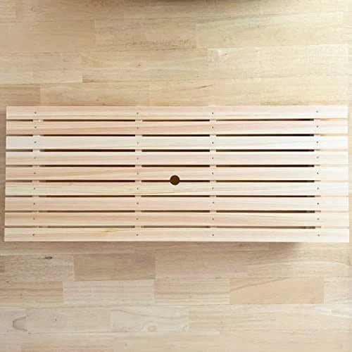 Yamacoh Cypress Inclined Sushi Neta Case With Stainlesss Steel Tray