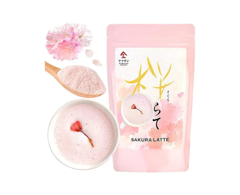 Yamasan Kyoto Uji Sakura Latte Powder Drink - FOOD & DRINKS