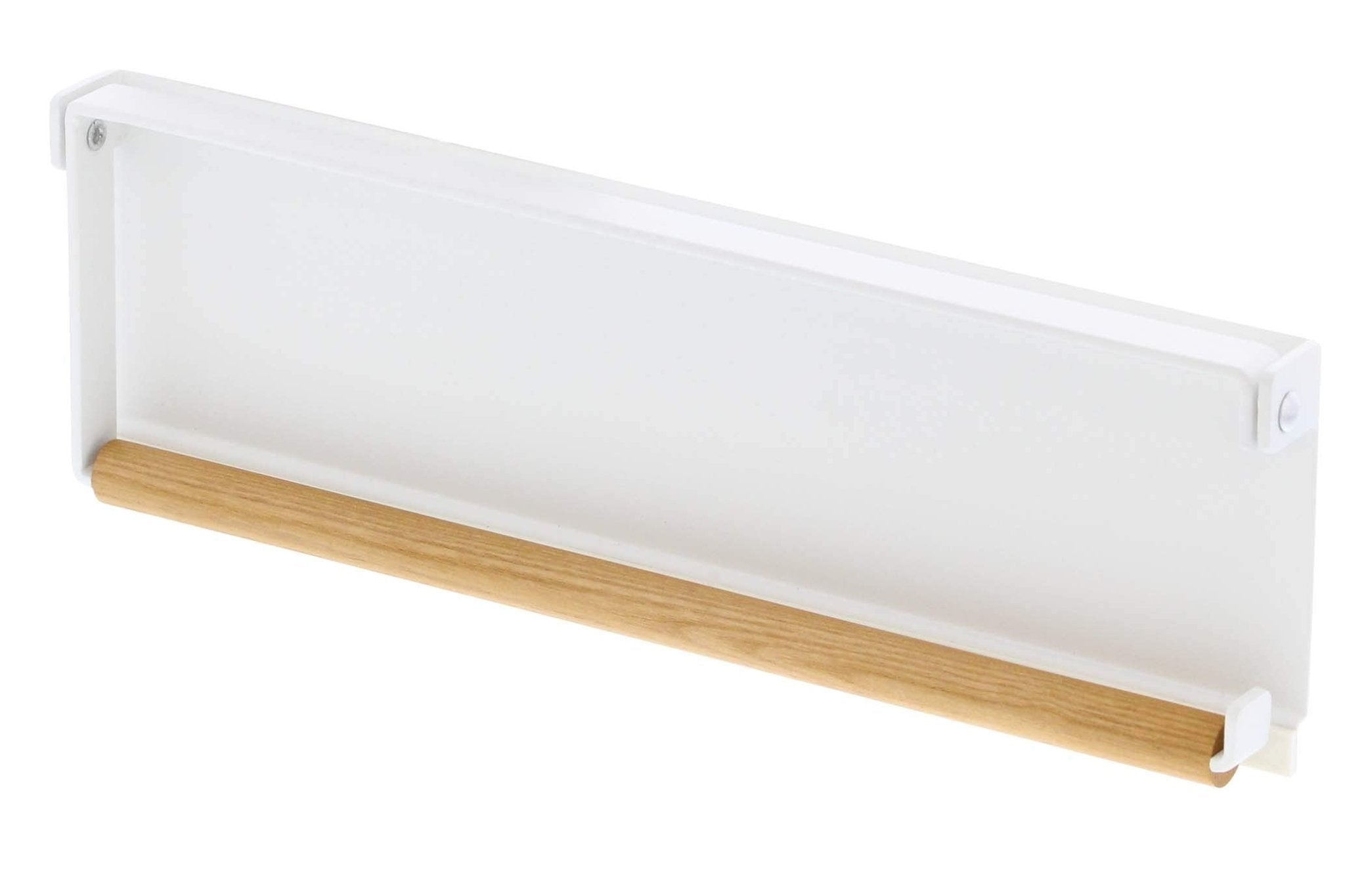 Yamazaki 3530 One - Hand Cut Magnet Kitchen Paper Holder White Japan W30.5Xd2.5Xh9.5Cm Tosca