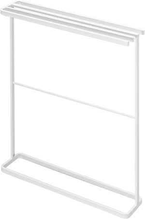 Yamazaki Industrial 5576 Slim White Bath Towel Hanger Made In Japan