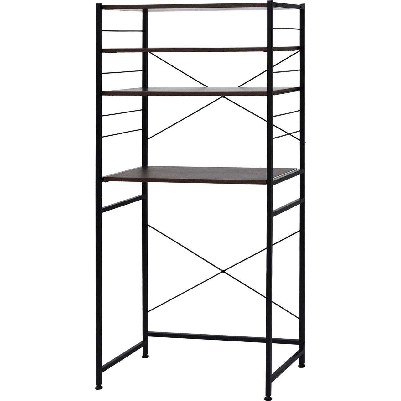 Yem World Kitchen Rack Trash Top Rack Microwave Stand Refrigerator Rack Japan 80Cm Brown 00 - 322