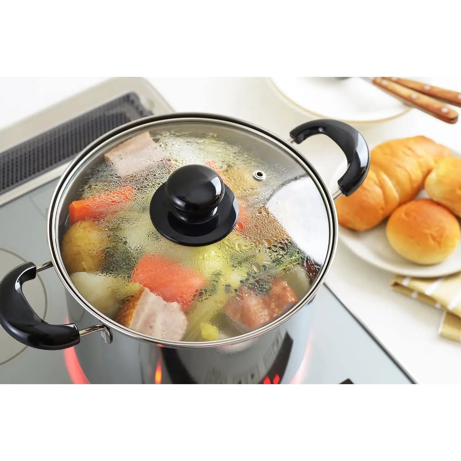 Yoshikawa Cook Look Ii 3 - Ply Stainless Steel Pasta Pot