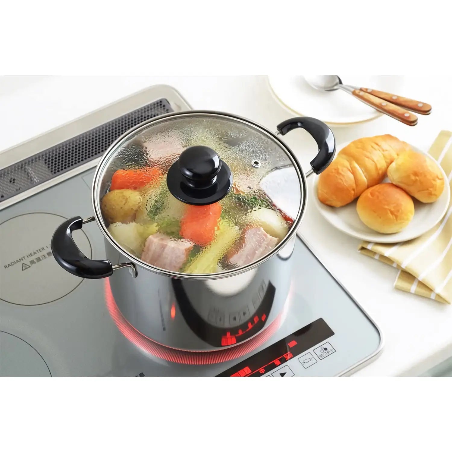 Yoshikawa Cook Look Ii 3 - Ply Stainless Steel Pasta Pot