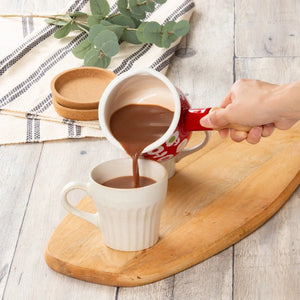 Yutaka Horo Plune Enameled Petit Milk Pan Candy Flower Red