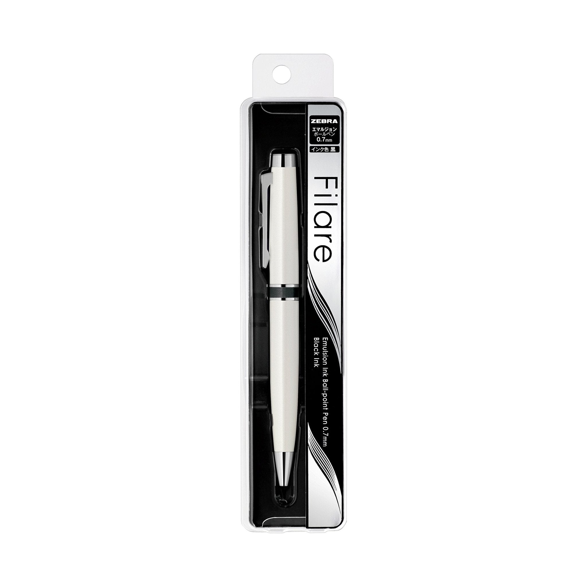 Zebra Japan Permanent Ballpoint Pen Filler 0.7 White P - Ba68 - W