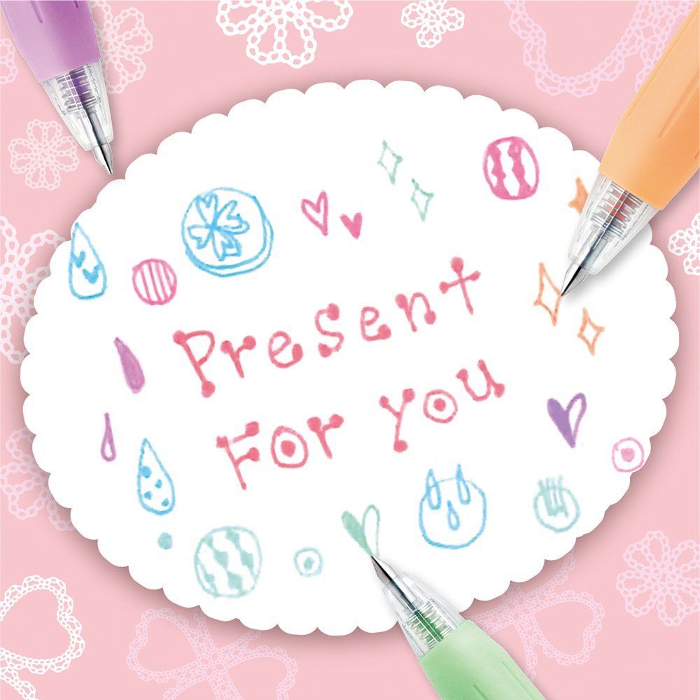 Zebra Sarasa Clip 0.5 Milk 8 Color Gel Ballpoint Pen Jj15 - 8C - Mk Made In Japan