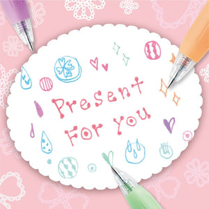 Zebra Sarasa Clip 0.5 Milk 8 Color Gel Ballpoint Pen Jj15 - 8C - Mk Made In Japan