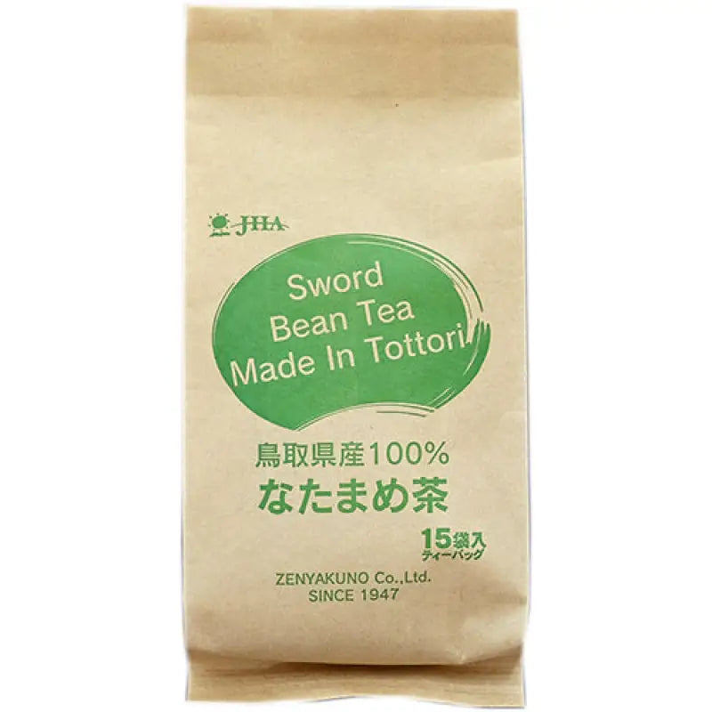 Zenyakuno Sword Bean Tea 15 Bags - Made In Tottori Organic Food and Beverages
