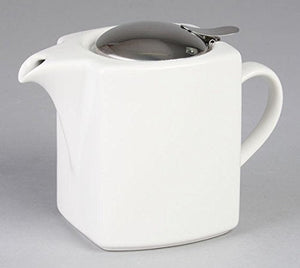 Zero Japan Herb Teapot Square 670Cc White Bbn - 11 - Made In Japan