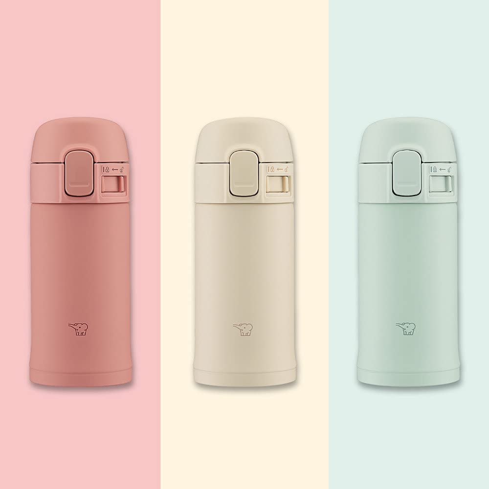 Zojirushi 0.2L Terracotta Water Bottle Easy One - Touch Stainless Steel Mug