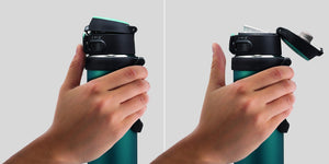 Zojirushi 16 Oz Stainless Steel Flip And Go Mug in Teal