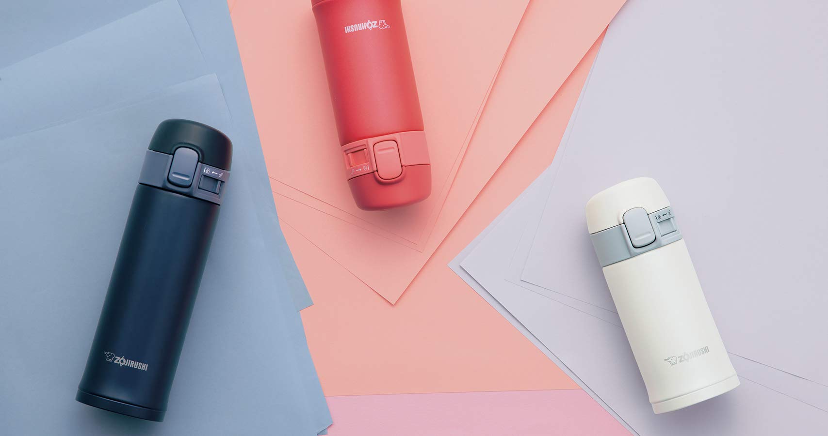 Zojirushi 200ml Stainless Steel Direct Drinking Water Bottle One - Touch Open White