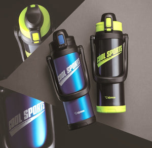 Zojirushi 2.0L Stainless Steel Sports Water Bottle Direct Drinking Green Black Sd - Bc20 - Bg